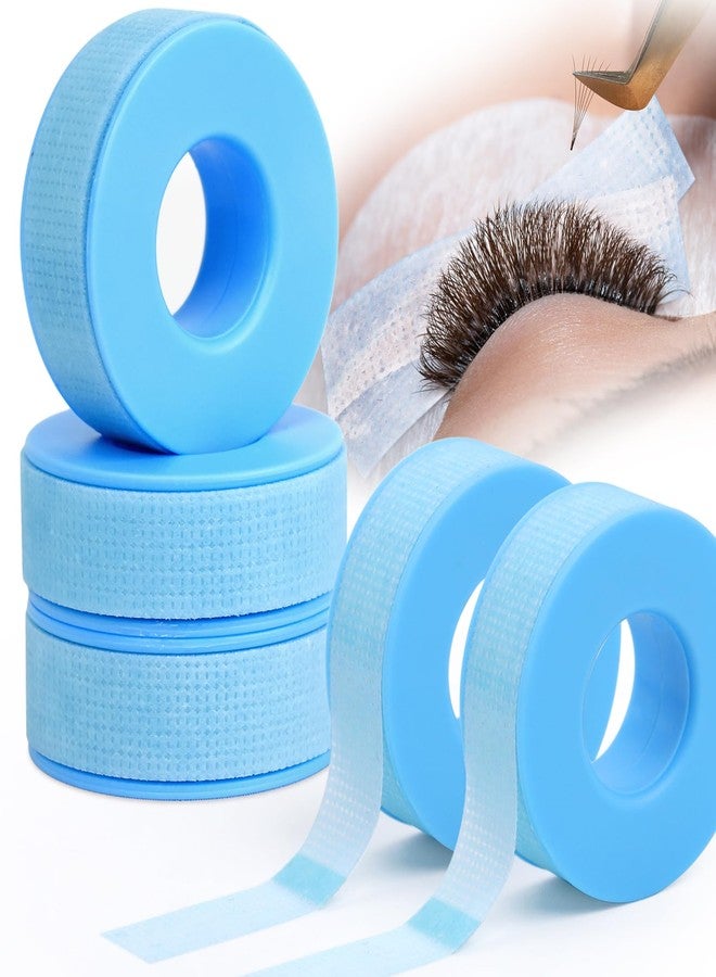 EMEDA Silicone Lash Tape for Eyelash Extensions - Gel Eyelash Tape for Sensitive Skin to Make Up/Lips/Eye Shadow/DIY/Salon Easy Tear Microporous Breathable Lash Extension Supplies (Blue 5 Rolls) - Image 1